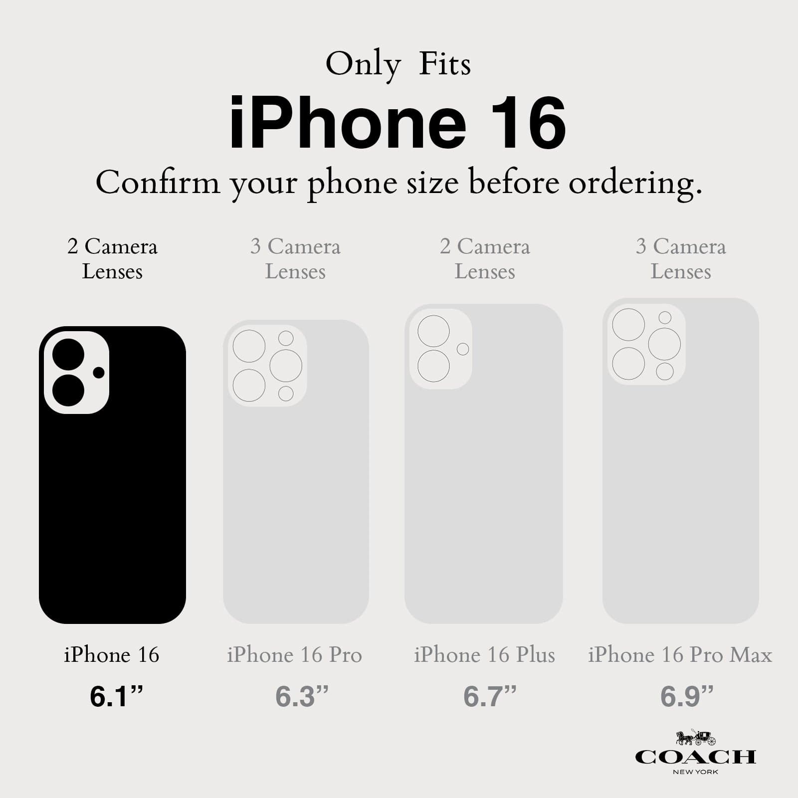 ONLY FITS IPHONE 16. CONFIRM YOUR PHONE SIZE BEFORE ORDERING