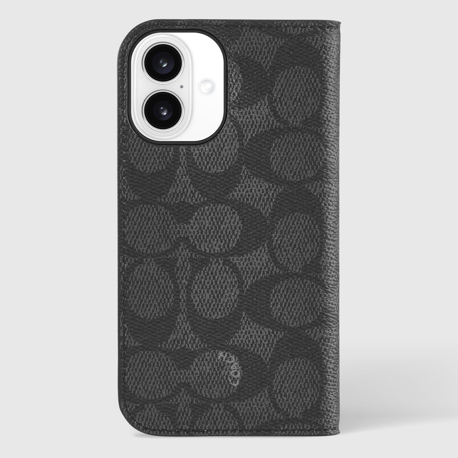 Coach Folio Signature Charcoal - iPhone 16