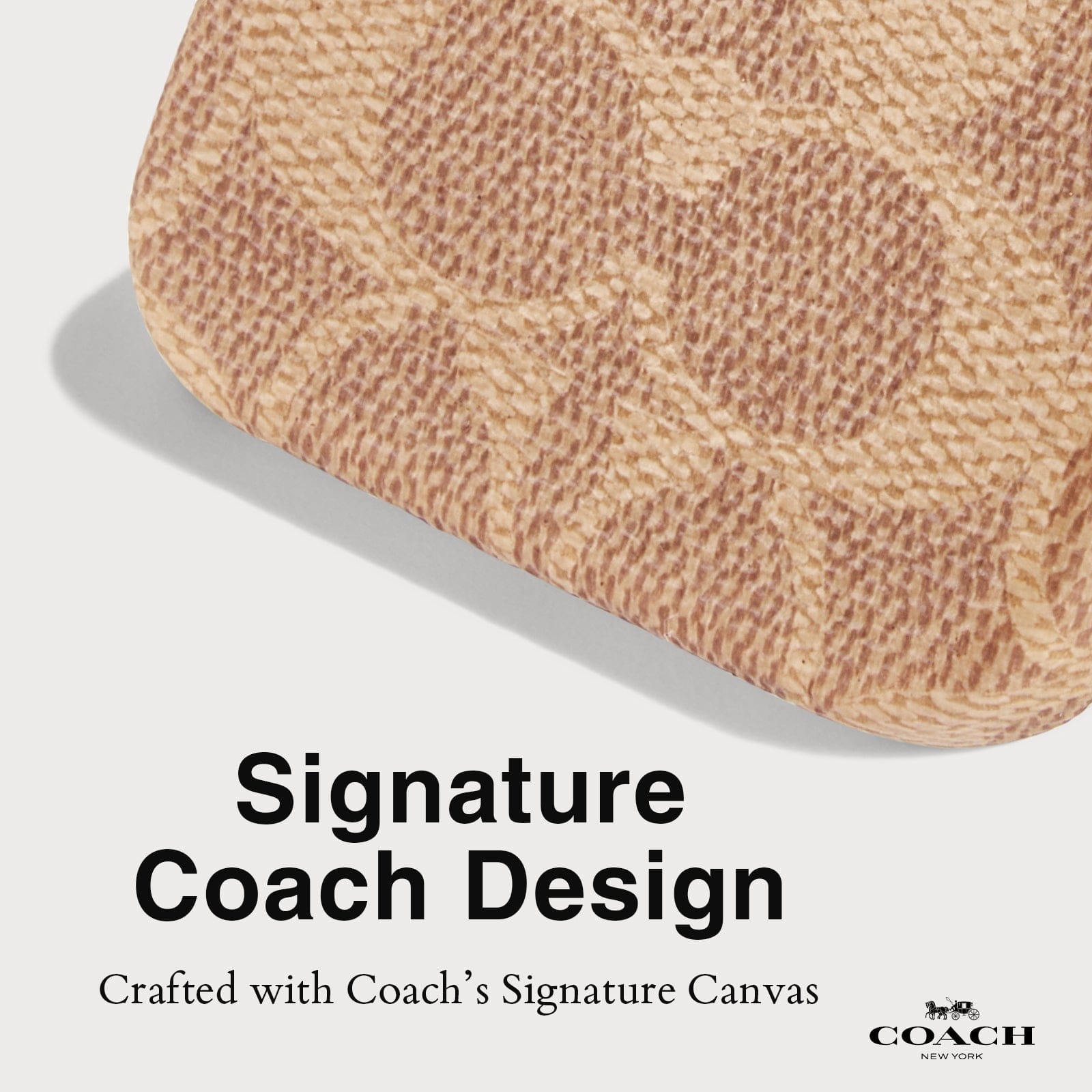 Coach Slim Wrap Signature Canvas Tan - iPhone 16