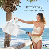 WATERPROOF REPELS SAND AND WATER #color_ivory pearl bow