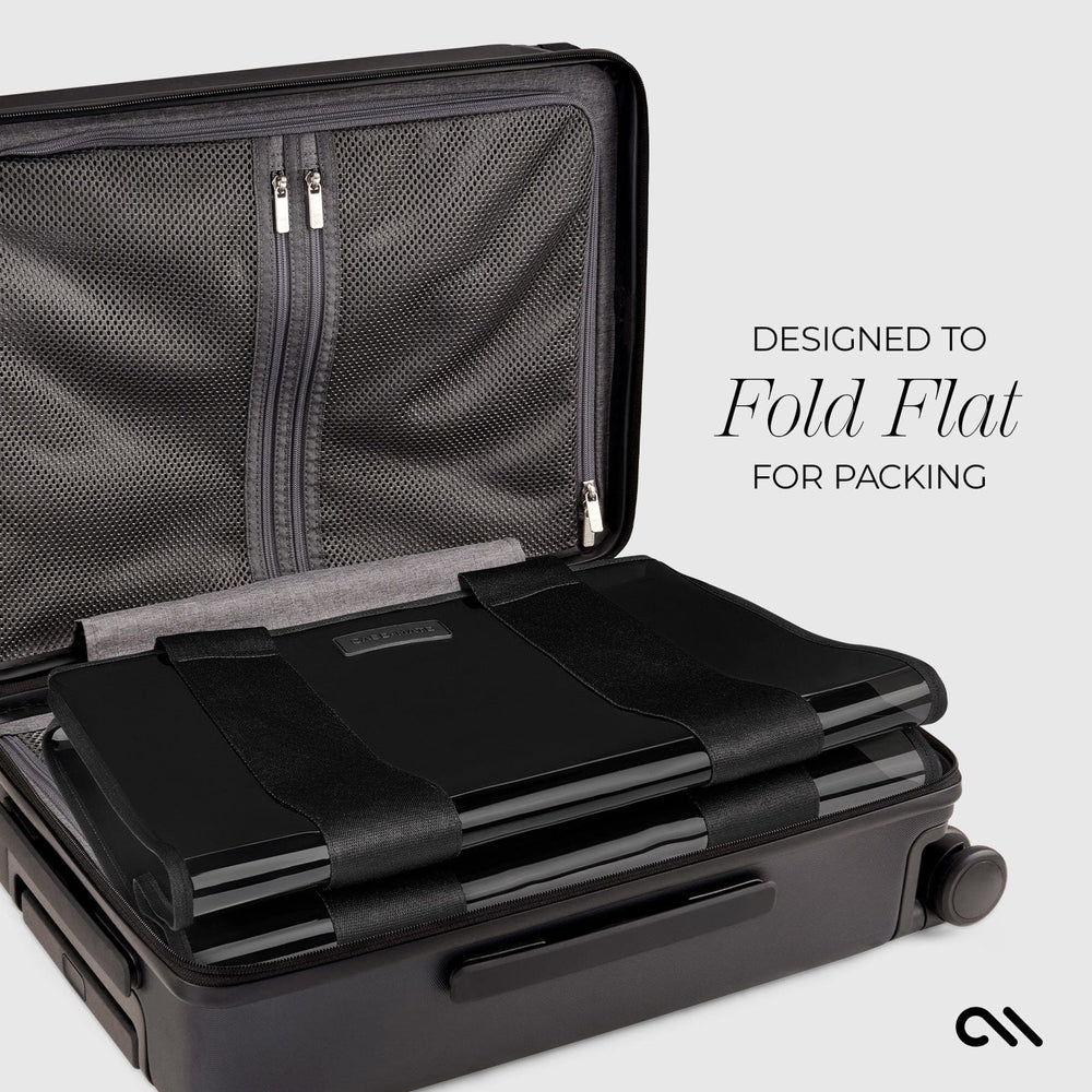 DESIGNED TO FOLD FLAT FOR PACKING #color_midnight black bow