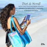 TEXT AND SCROLL WITH THE TOUCHSCREEN POUCH, ATTACH TO INCLUDE LANYARD FOR EASY ACCESS #color_emerald blue soap bubble®