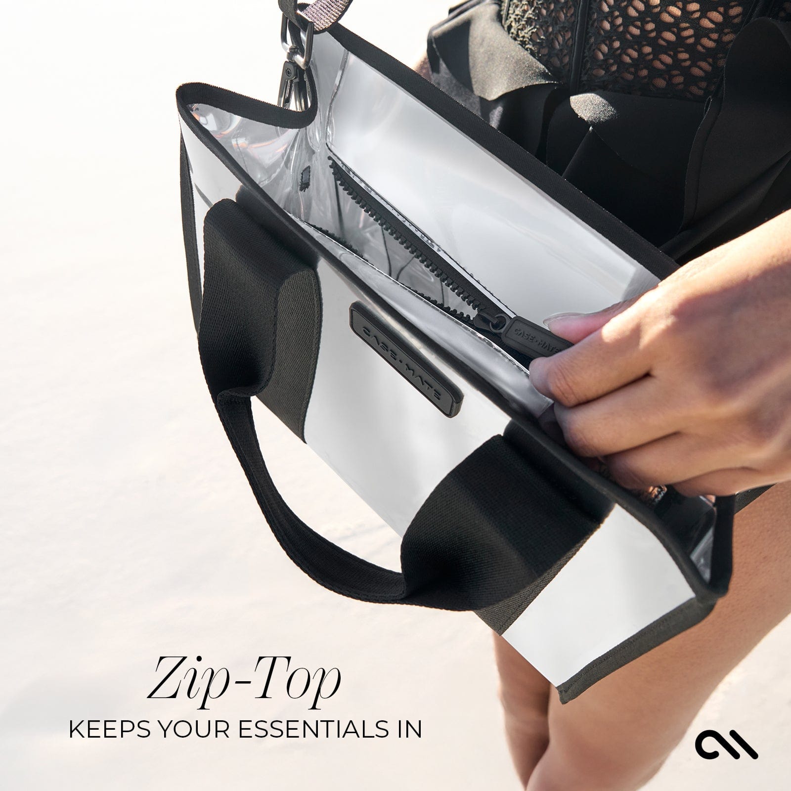 Zip Tote With Crossbody