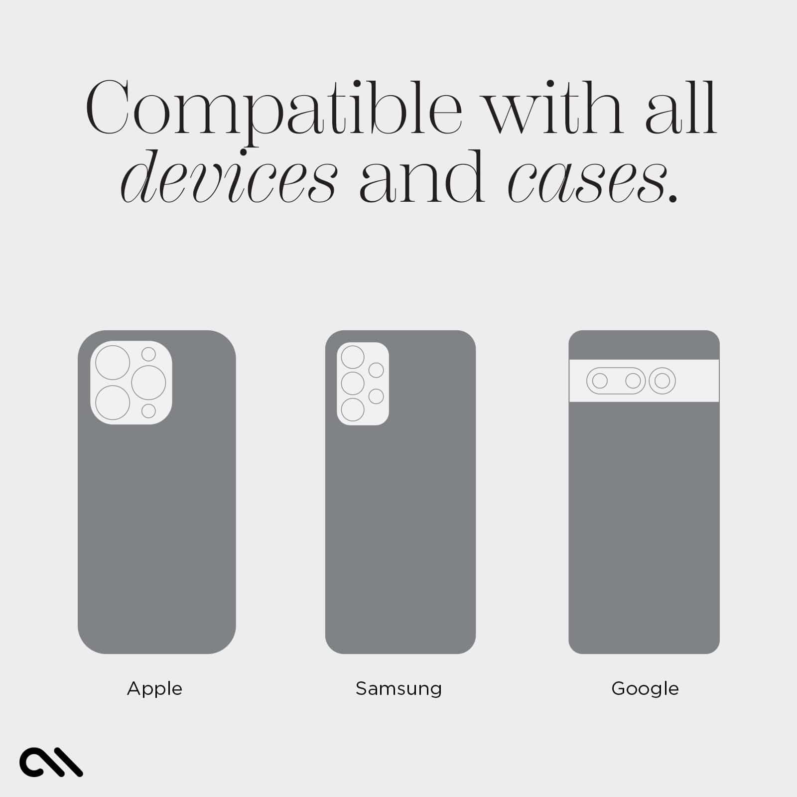 COMPATIBLE WITH ALL DEVICES AND CASES