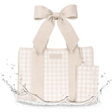 #color_latte gingham bow