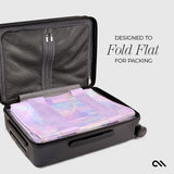 DESIGNED TO FOLD FLAT FOR PACKING. #color_soap bubble®
