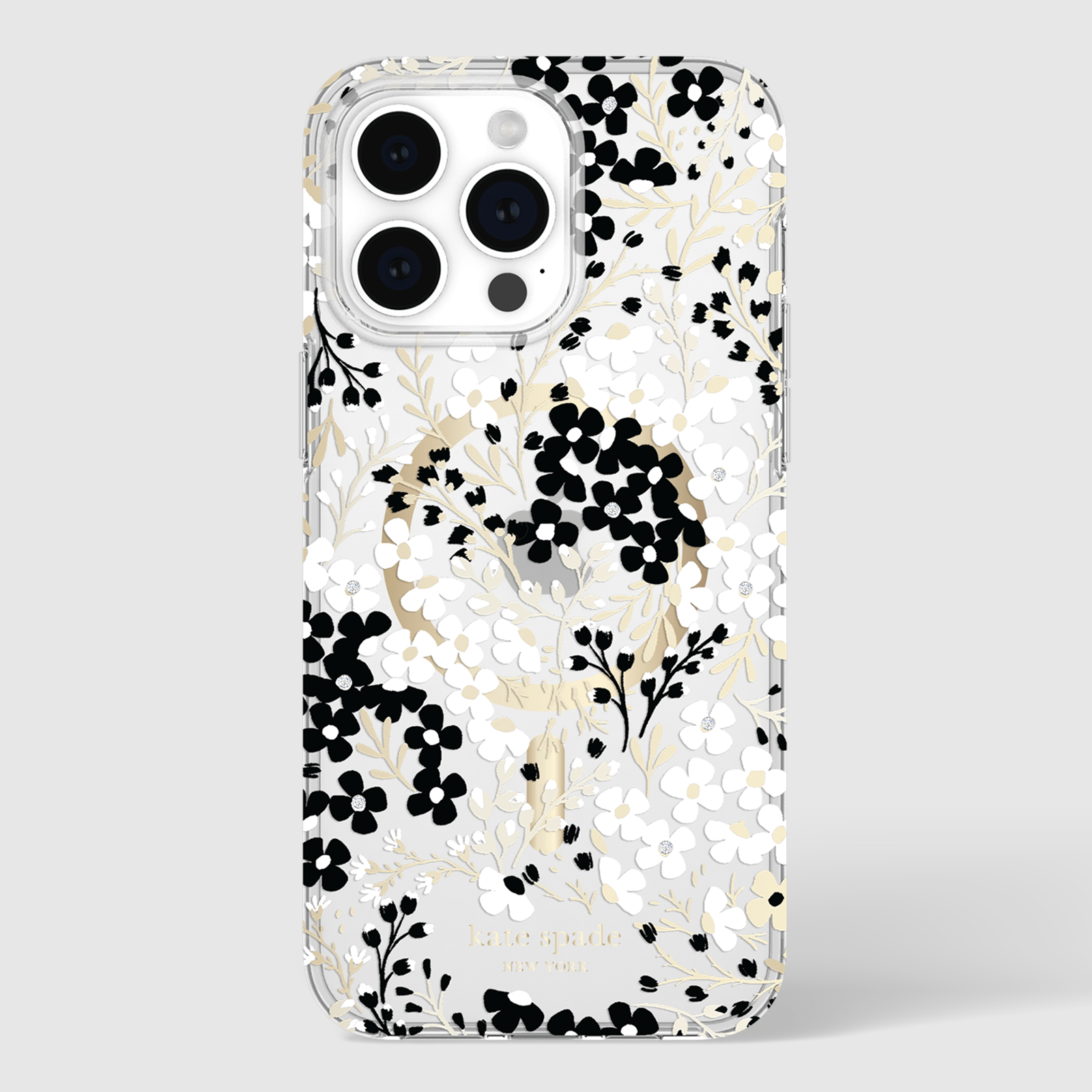 Multi Floral Black and White MagSafe - iPhone 15 Pro Max