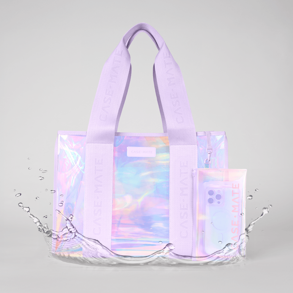 Soap Bubble Beach Tote With Phone Pouch #color_soap bubble®